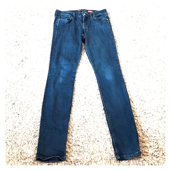 Level 99 Denim - ANTHROPOLOGIE LEVEL 99 Dark Rinse Liza Skinny Jean